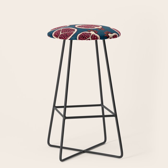 Pomegranate slices  Stool Gallery Image 1