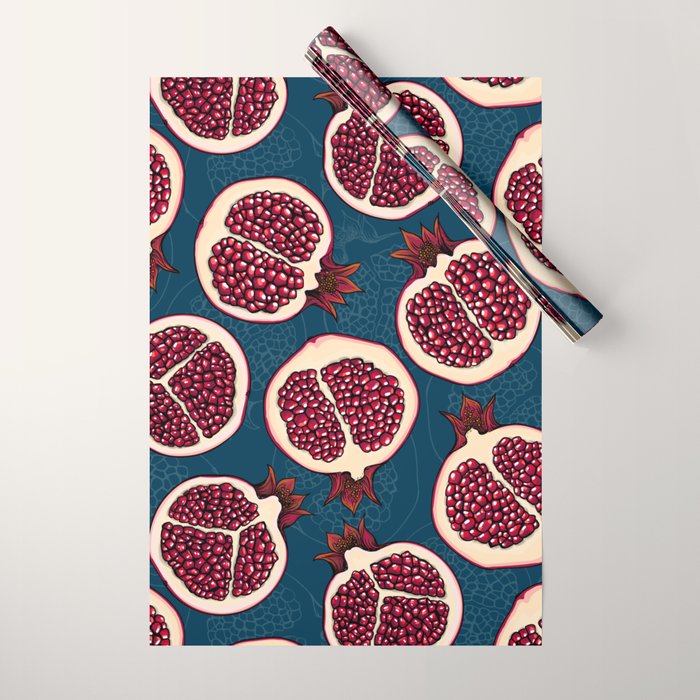 Pomegranate slices  Wrapping Paper