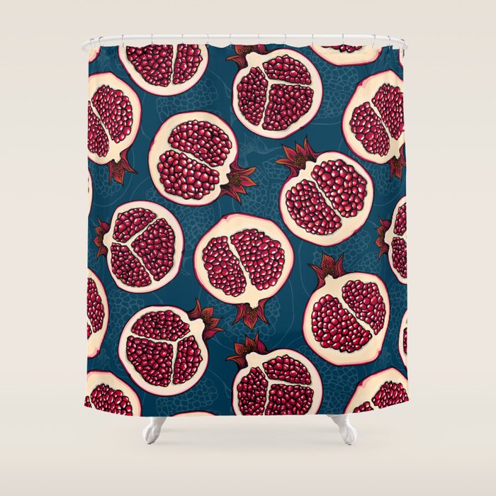 Pomegranate slices  Shower Curtain Gallery Image 1