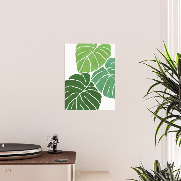 Monstera Tropical Plant Painting Poster Gallery Image 2