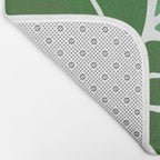 Monstera Tropical Plant Painting Bath Mat Gallery Image 2