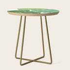 Monstera Tropical Plant Painting Side Table Gallery Image 1