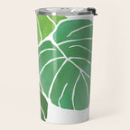 Monstera Tropical Plant Painting Travel Mug Gallery Image 2
