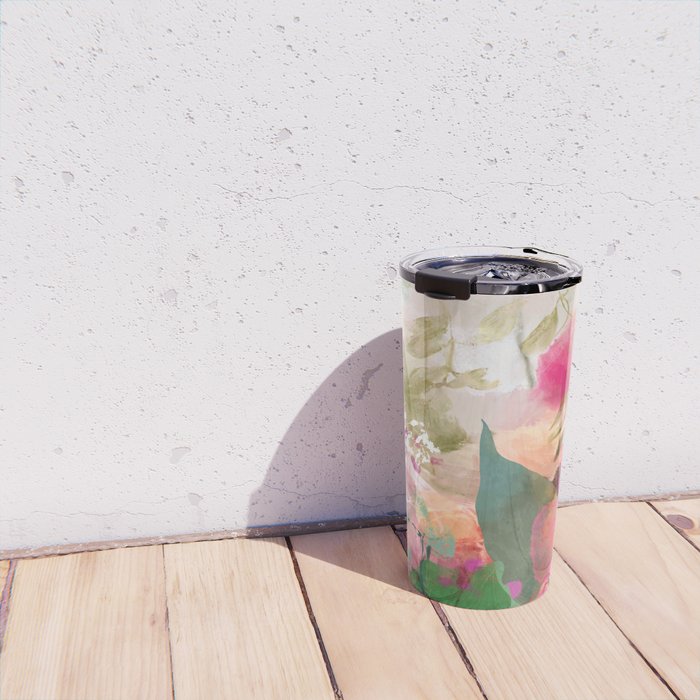 pink summer wind Travel Mug Gallery Image 4