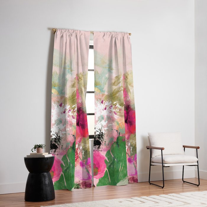 pink summer wind Window Curtain Gallery Image 2
