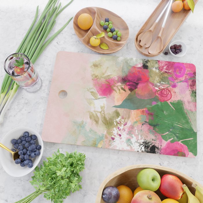 pink summer wind Cutting Board Gallery Image 2
