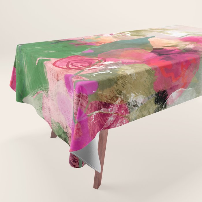 pink summer wind Tablecloth Gallery Image 1