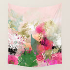 pink summer wind Wall Tapestry Gallery Image 4