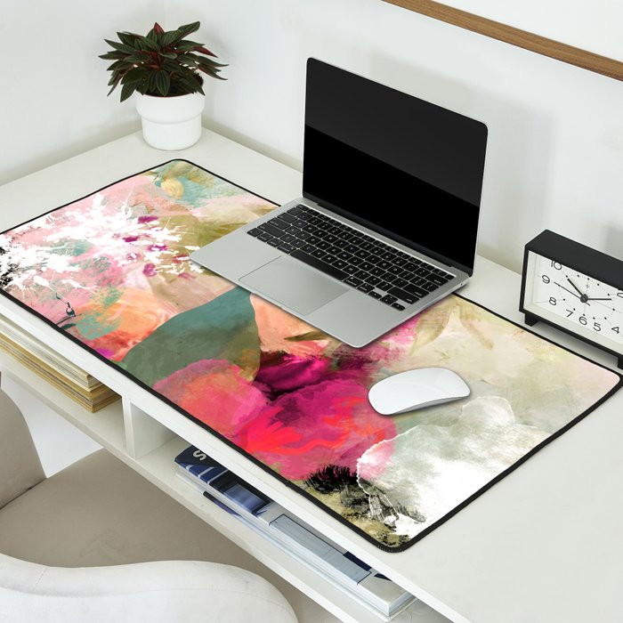 pink summer wind Desk Mat Gallery Image 2