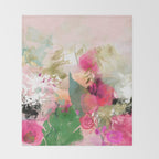 pink summer wind Throw Blanket Gallery Image 2