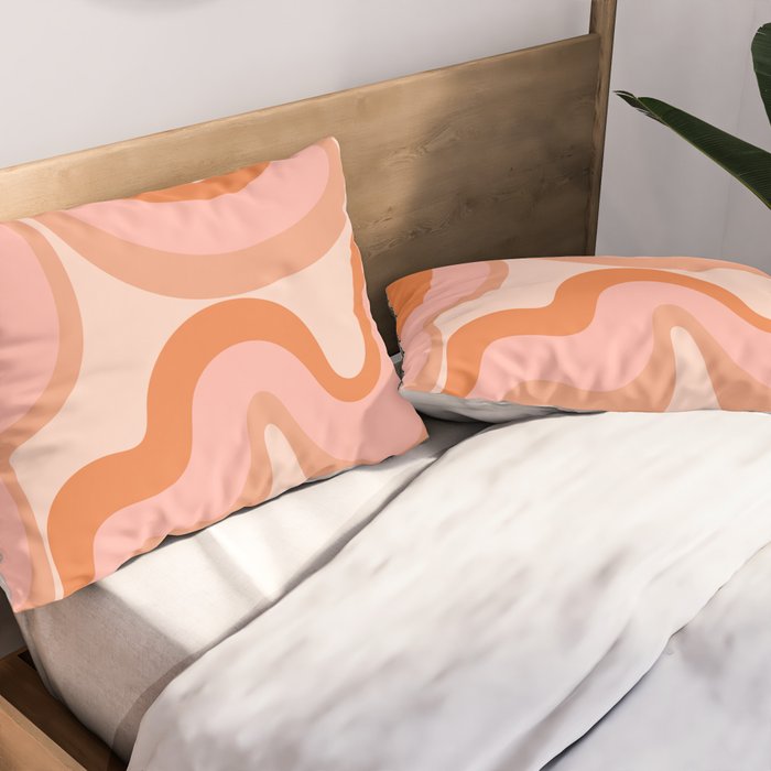 Groovy Swirl - Earth Tones Pillow Sham Gallery Image 2