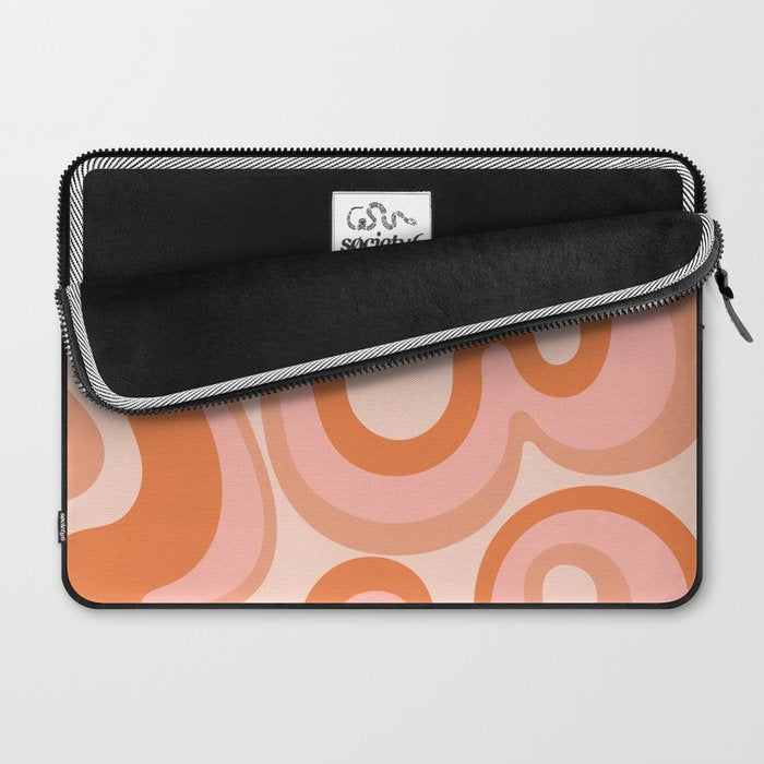 Groovy Swirl - Earth Tones Laptop Sleeve Gallery Image 2