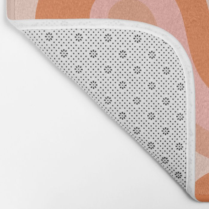 Groovy Swirl - Earth Tones Bath Mat Gallery Image 2