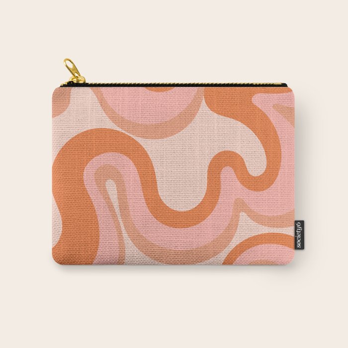 Groovy Swirl - Earth Tones Carry All Pouch Gallery Image 1
