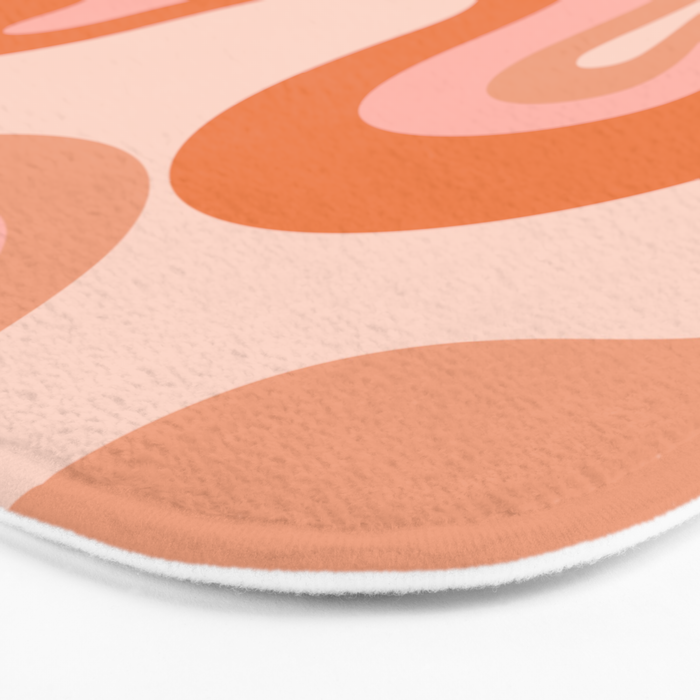 Groovy Swirl - Earth Tones Bath Mat Gallery Image 3