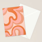 Groovy Swirl - Earth Tones Stationery Card Gallery Image 2