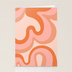 Groovy Swirl - Earth Tones Stationery Card Gallery Image 2