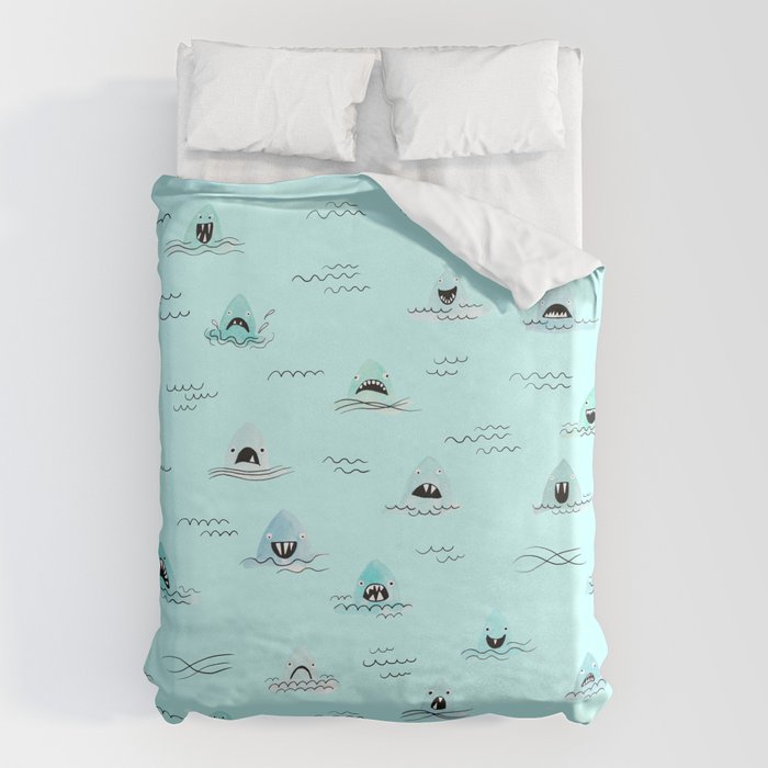 Sharkhead - Shark Pattern Duvet Cover Gallery Image 6
