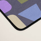 Mid-century Geometric Color Fun - Dark Blue Desk Mat Gallery Image 4