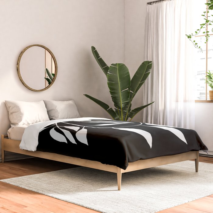 Lemon Tree In Black  Comforter Gallery Image 2