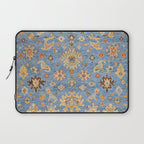 Cornflower Blue Saffron Antique Indian Agra Laptop Sleeve Gallery Image 1