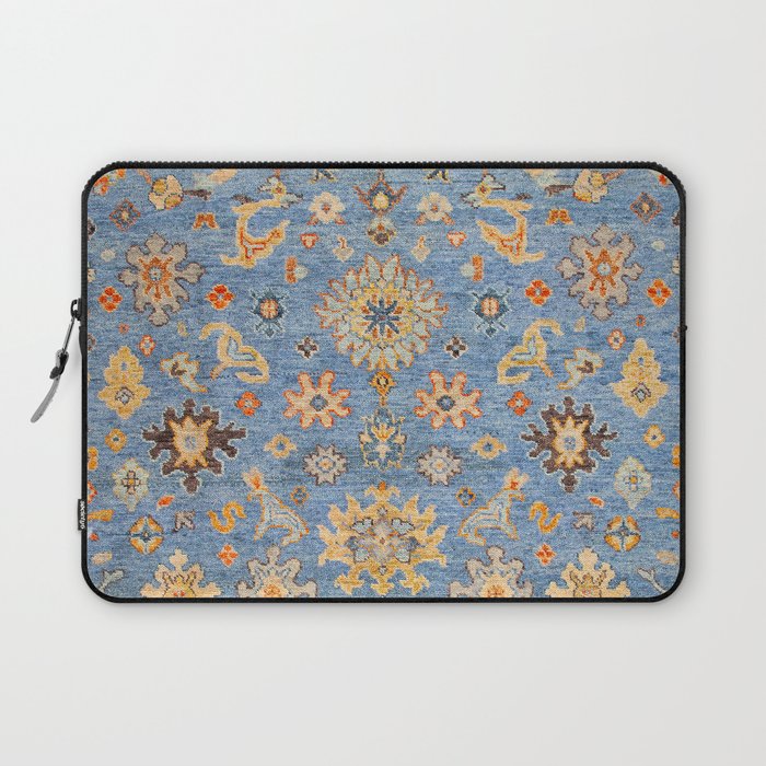 Cornflower Blue Saffron Antique Indian Agra Laptop Sleeve Gallery Image 1