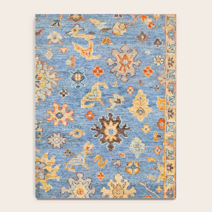 Cornflower Blue Saffron Antique Indian Agra Notebook Gallery Image 4