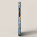 Cornflower Blue Saffron Antique Indian Agra iPhone Case Gallery Image 2