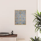 Cornflower Blue Saffron Antique Indian Agra Poster Gallery Image 2