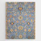 Cornflower Blue Saffron Antique Indian Agra Jigsaw Puzzle Gallery Image 1