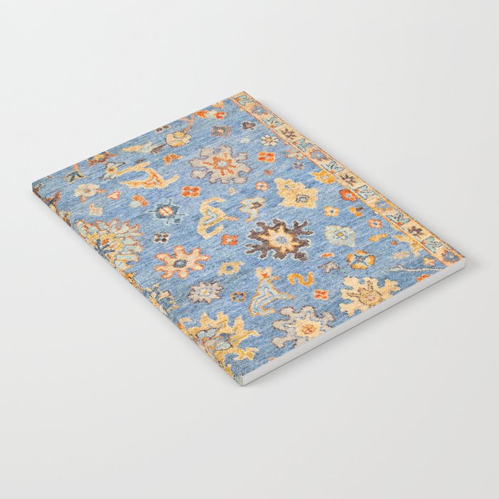 Cornflower Blue Saffron Antique Indian Agra Notebook Gallery Image 2