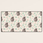 Koala and Eucalyptus Pattern Desk Mat Gallery Image 3