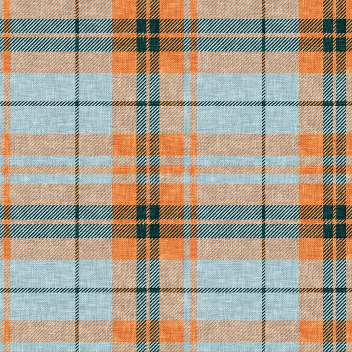 fall plaid - orange and blue Coffee Mug Gallery Image 2