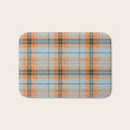 fall plaid - orange and blue Bath Mat Gallery Image 1
