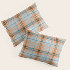 fall plaid - orange and blue Pillow Sham Gallery Image 3