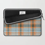 fall plaid - orange and blue Laptop Sleeve Gallery Image 2