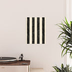 Cabana Stripe - black & cream Poster Gallery Image 2