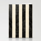Cabana Stripe - black & cream Stationery Card Gallery Image 2