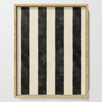 Cabana Stripe - black & cream Serving Tray Gallery Image 1