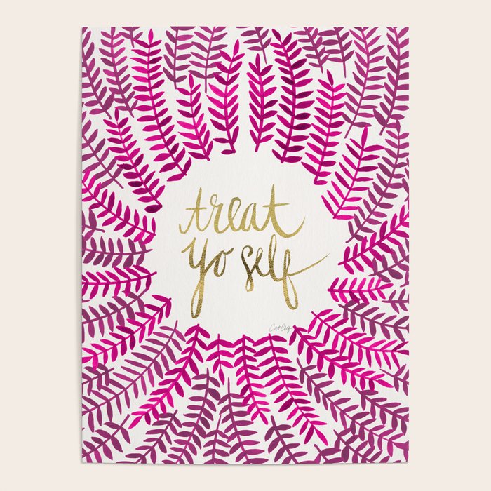 Treat Yo Self â Pink & Gold Poster Gallery Image 4