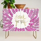 Treat Yo Self â Pink & Gold Credenza Gallery Image 1