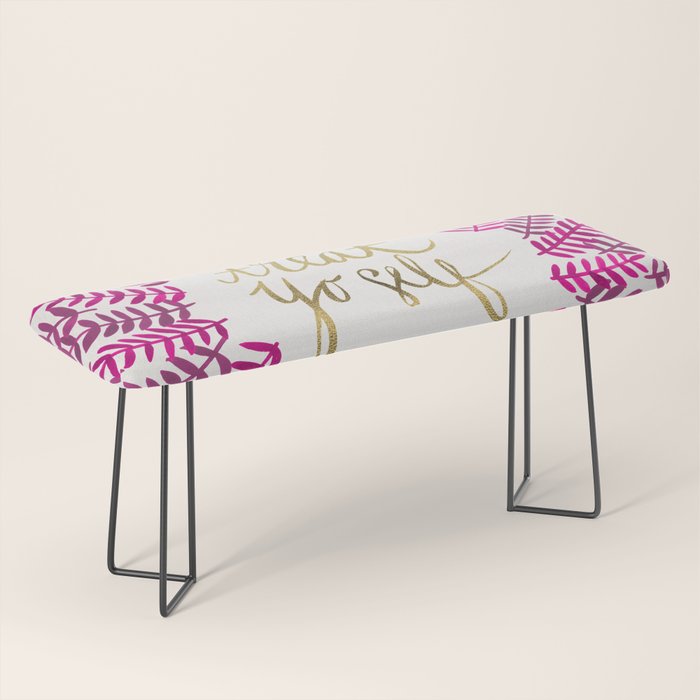 Treat Yo Self â Pink & Gold Bench Gallery Image 1