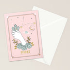 Pisces Zodiac sign Stationery Card Gallery Image 2
