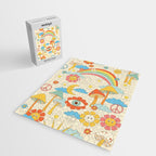 retro fantasy , boho mushroom rainbow trip Jigsaw Puzzle Gallery Image 2