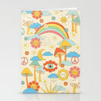 retro fantasy , boho mushroom rainbow trip Stationery Card Gallery Image 2