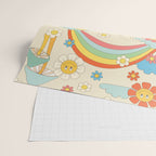 retro fantasy , boho mushroom rainbow trip Wrapping Paper Gallery Image 2