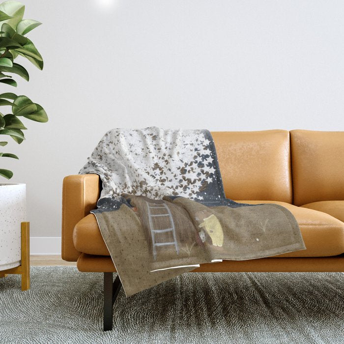 the starlight tree Throw Blanket Gallery Image 1
