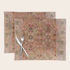 Antique Tabriz Persian Rug Print Placemat Gallery Image 1