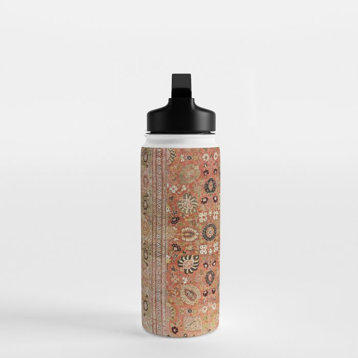 Antique Tabriz Persian Rug Print Water Bottle Gallery Image 3