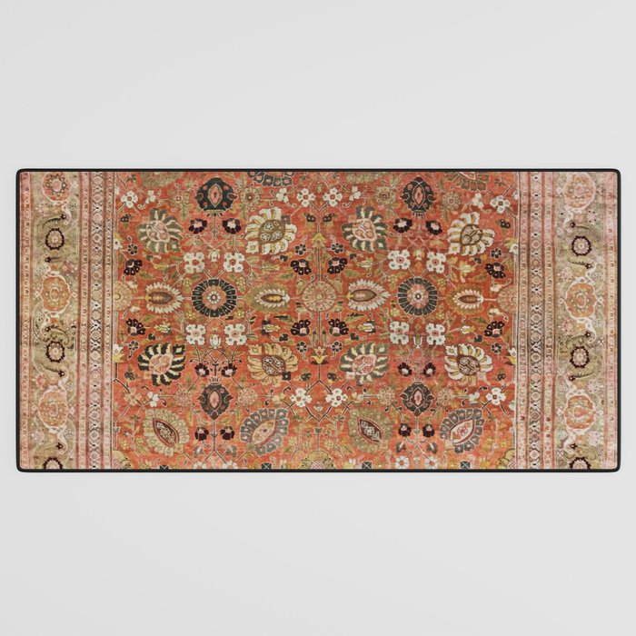 Antique Tabriz Persian Rug Print Desk Mat Gallery Image 3